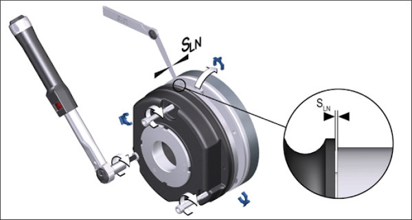 Затяните винты динамометрическим ключом